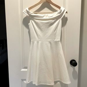 White off the shoulder dress
